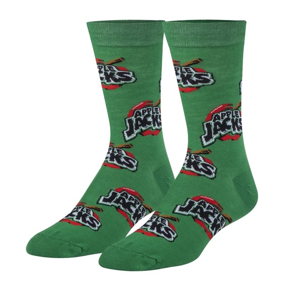 KELLOGG’S Apple Jacks Cereal Printed Crew Socks OS - Picture 4 of 4
